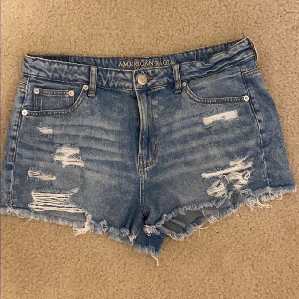 American Eagle Tomgirl Shortie Jean Shorts